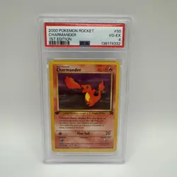 Pokemon 2000 Charmander #50 Team Rocket 1st Edition PSA 4 - Image 1