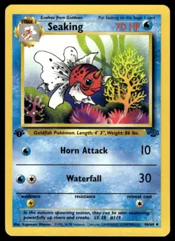 Pokemon TCG Jungle 1st Edition #46/64 Seaking LP+ - Image 1