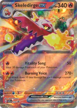 NM-Mint, English - 1 x Pokemon Skeledirge ex - SVP034 - Promo Scarlet & Violet P - Image 1