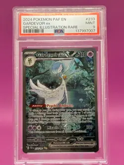 Pokemon Gardevoir ex 233/091 SV: Paldean Fates SIR PSA 9 MINT - Image 1