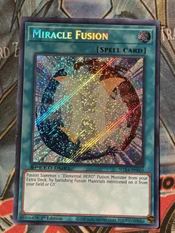 Miracle Fusion SGX4-ENE05 Secret Rare 1st Ed Yu-Gi-Oh! NM - Image 1