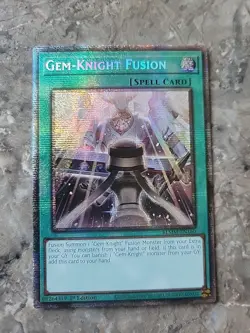 Yugioh Gem-Knight Fusion BLMM-EN160 StarLight Rare 1st Edition NM - Image 1