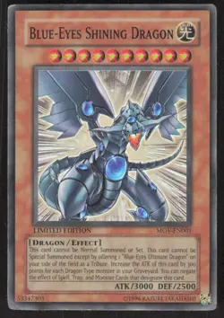 Yu-Gi-Oh! The Movie Promo Set #MOV-EN001 Blue-Eyes Shining Dragon - Image 1