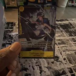 Bandai One Piece CCG Trafalgar Law OP03-033 Character Holo Rush 6000 Power - Image 1
