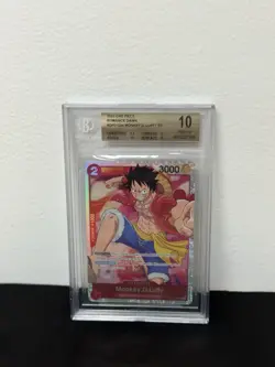 2022 One Piece Romance Dawn Monkey D. Luffy Op01-024 BGS 10 - Image 1