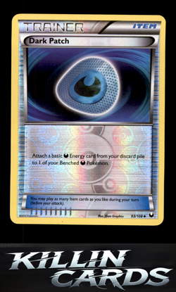 Reverse Holofoil Dark Patch 93/108 Uncommon Dark Explorers Pokemon Card NM - Image 1