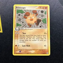 Primeape 28/112 LP -Vintage Rare Pokemon Card- EX FireRed & LeafGreen (7q) - Image 1
