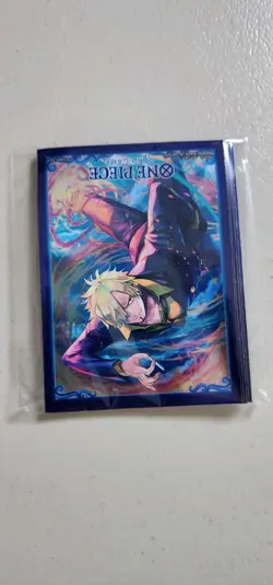 One Piece Card Game 10 Count Sleeves Sanji - Image 1