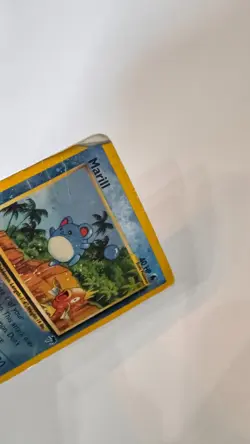 Marill 11/18 Pokemon Reverse Holo Rare Card - Damaged -HP - Image 2