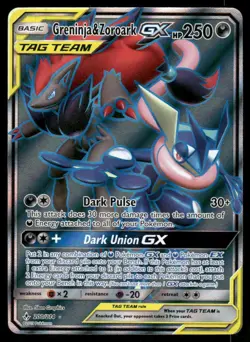2# Pokemon Cards Greninja & Zoroark GX 200/214 Unbroken Bonds Rare Ultra - Image 1