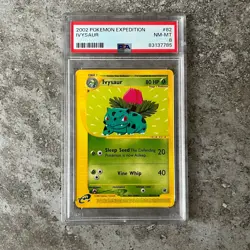 PSA 8 IVYSAUR #82 - Expedition Base Set 2002 WOTC Pokemon Card - Image 1