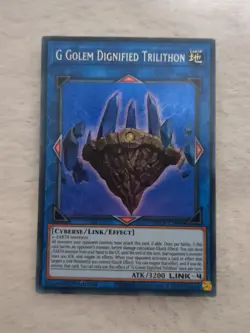 G Golem Dignified Trilithon BLCR-EN045 : YuGiOh Secret Rare Card 1st Edition TCG - Image 1