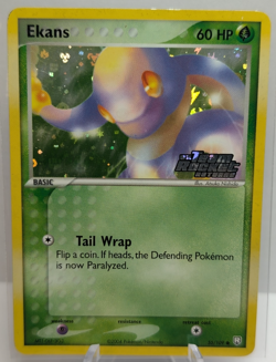 Ekans Reverse Holo 55/109 Team Rocket Returns Pokemon Card 2004 Stamped MP - Image 1