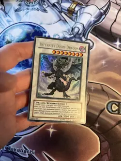 Infernity Doom Dragon TSHD-EN042 Yugioh Trading Card Unlimited VLP (WNU) - Image 2