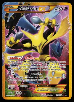 Alakazam EX 125/124 Secret Rare Full Art XY Fates Collide Pokemon Card - Image 1