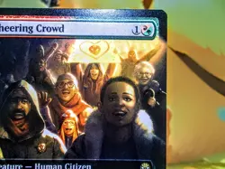Cheering Crowd rare extended art magic the gathering spider-man trading cards - Image 5
