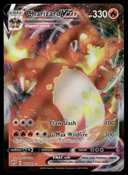 2# Pokemon Cards Charizard VMAX 020/189 Darkness Ablaze Holo Rare VMAX - Image 1