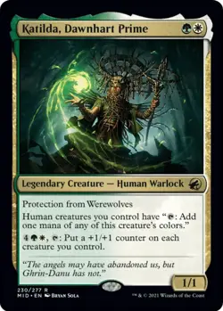 MTG Katilda Dawnhart Prime Midnight Hunt Rare Legendary Creature NM - Image 2