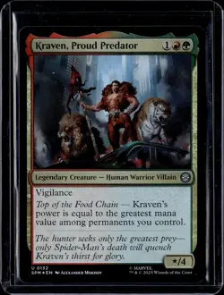 Kraven, Proud Predator - 132 - SPM - Foil - NM - MTG Magic the Gathering - Image 1