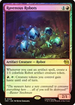 MTG Teenage Mutant Ninja Turtles Ravenous Robots x1 Foil Rare Artifact NM/M - Image 1