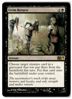 MTG Grim Return - Magic 2014 (M14) Heavily Played Heavily Played Playset (x4) - Image 5