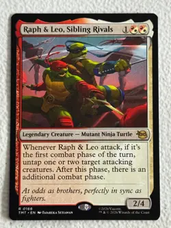 RAPH & LEO, SIBLING RIVALS 166 TEENAGE MUTANT NINJA TURTLES MAGIC: THE GATHERING - Image 1