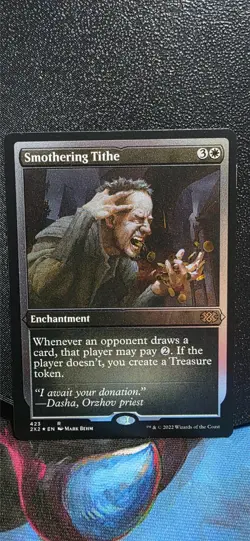 Magic the Gathering Smothering Tithe etched Foil Double Masters 2022 - Image 1