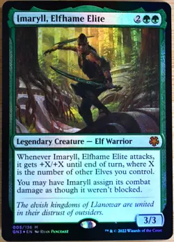 Imaryll, Elfhame Elite (FOIL) - Magic Game Night (GN3), Mythic #0005 Near Mint - Image 1