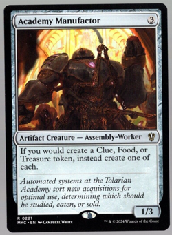 Academy Manufactor 0221 Non Foil Rare Murders at Karlov Manor MTG Near Mint - Image 1