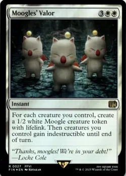 Moogle's Valor - MtG Final Fantasy - NM - - Image 1