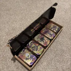 Pokemon Shrouded Fable Mini Tin Bundle (Set of 5 Tins in Display Box) Sealed - Image 1