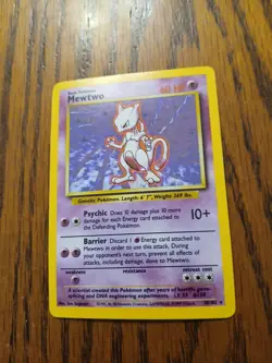 1999 Pokemon Mewtwo Holo 10/102 - Image 1