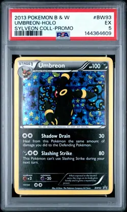 2013 POKEMON B&W PROMO SYLVEON COLL #BW93 UMBREON-HOLO PSA 5 - Image 1
