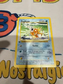 Magikarp 035/102 Base Set (Shadowless) First Edition Pokemon TCG - Image 1