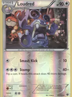 Loudred Reverse Holo Pokemon tcg XY - Fates Collide #81/124 - Image 1