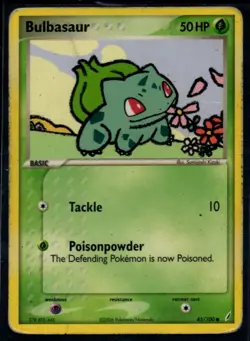 Bulbasaur 45/100 Regular Crystal Guardians Pokemon Card MP/HP - Image 1