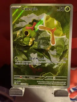 Pokemon Caterpie Illustration Rare Holo 172/165 Scarlet & Violet 151 HP50 - Image 1
