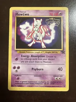 Mewtwo 3 Pokemon TCG WOTC Movie Promo DMG - Image 1