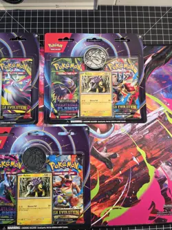 3x Pokemon Mega Evolution & Phantasmal Flames 2-Pack Blister Raikou - Sealed 🔥 - Image 3