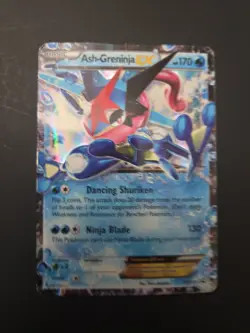 Ash-Greninja EX XY133 Black Star Promo Pokemon MP/HP - Image 1