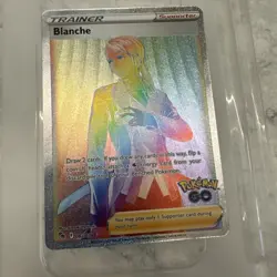 Pokemon TCG Blanche 082/078 Pokemon GO Secret Rare Holo Rainbow - Image 3