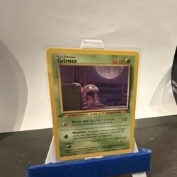 Wizards of the Coast Pokemon Grimer Fossil 48/62 1st Edition Common 50 HP 1999 - Image 1