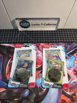 Pokemon Journey Together Blister Pack Scraggy Promo + Coin Sealed - Image 1