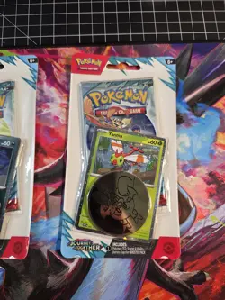 Pokemon Journey Together Blister Pack Scraggy Promo + Coin Sealed - Image 3