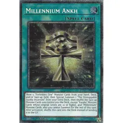 Yu-Gi-Oh Millennium Ankh MP25-EN011 Starlight Rare 1st Edition - Image 1