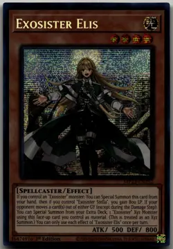 Exosister Elis Prismatic Secret Rare 25th Anniversary Tin: Dueling Heroes Mega P - Image 1