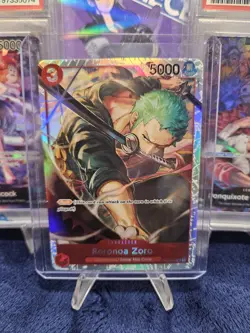One Piece TCG Roronoa Zoro OP01-025 Super Rare Romance Dawn - Image 1