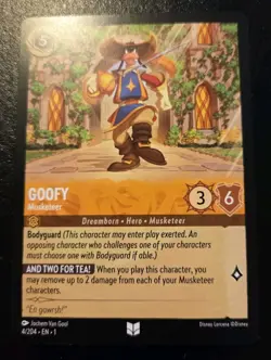 Goofy - Musketeer 4/204 Uncommon The First Chapter Disney Lorcana TCG - Image 1