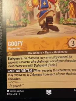 Goofy - Musketeer 4/204 Uncommon The First Chapter Disney Lorcana TCG - Image 4