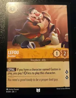 Lefou - Bumbler 8/204 Uncommon The First Chapter Disney Lorcana TCG - Image 1